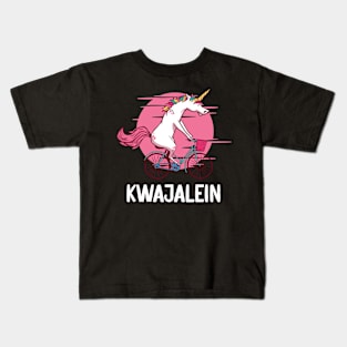 Kwajalein Atoll Marshall Islands Unicorn Bicycle Kids T-Shirt